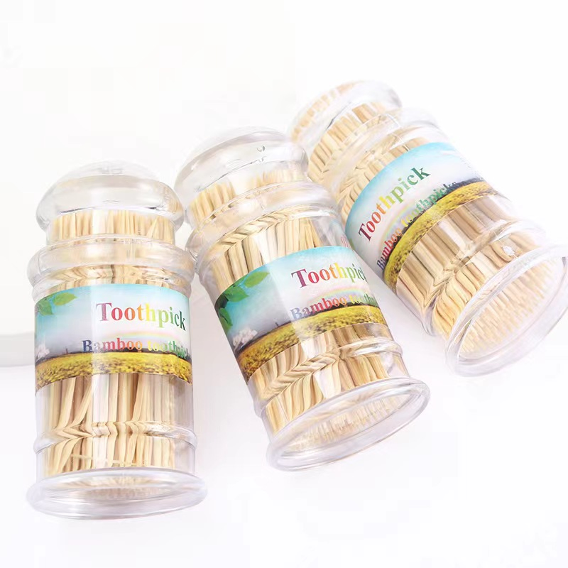 Bamboo Wooden Toothpicks Round, Strong, Splinter-Free for Teeth and Appetizers