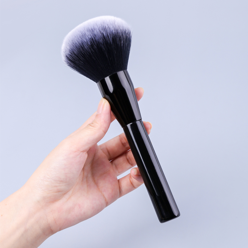 Large Loose Powder Black Makeup Brush for Daily Makeup