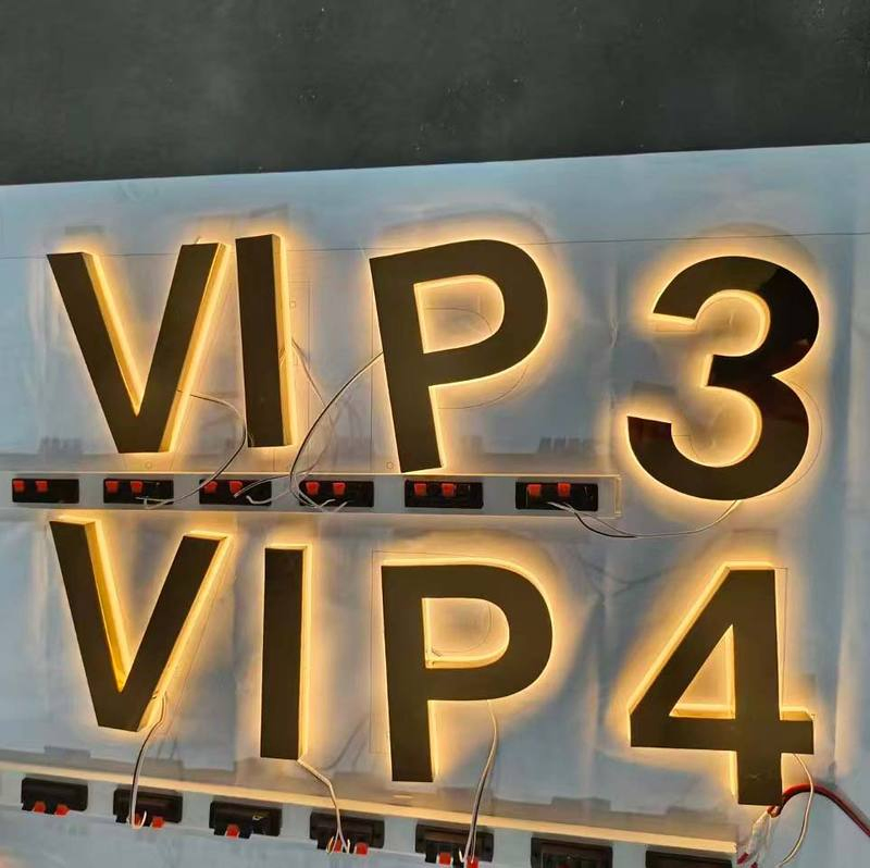 Custom Shop Advertising Backlit LED Sign Brand Logo Premium Illuminated 3D Letters