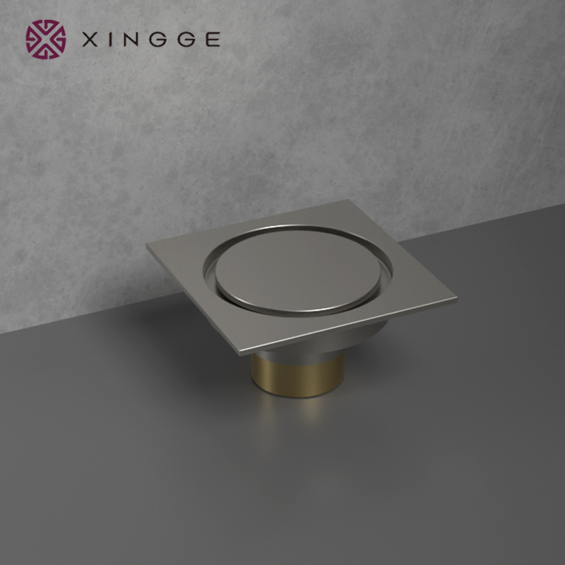 Bathroom Toilet Odorless Strainer Sanitary Ware Stainless Steel Square Water Shower Drain Black Floor Shower Linear Drain