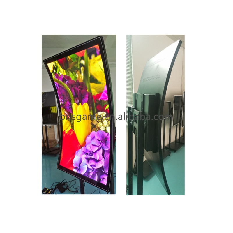 Multi-Functional 55 Inch Capacitivetouch Screen Curved Surface Monitor