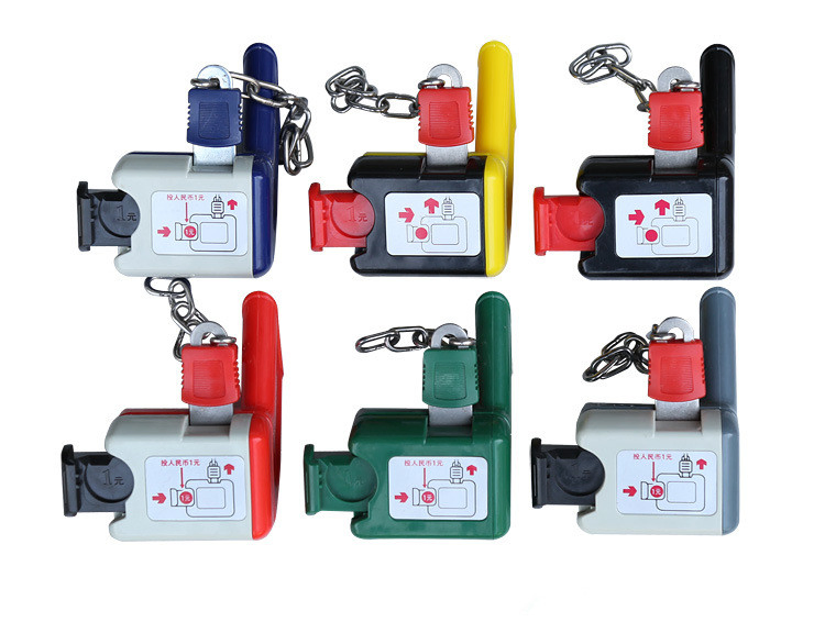 L106 Israel Market Trolley Coin Lock System, Supermarket Shopping Cart Coin Lock