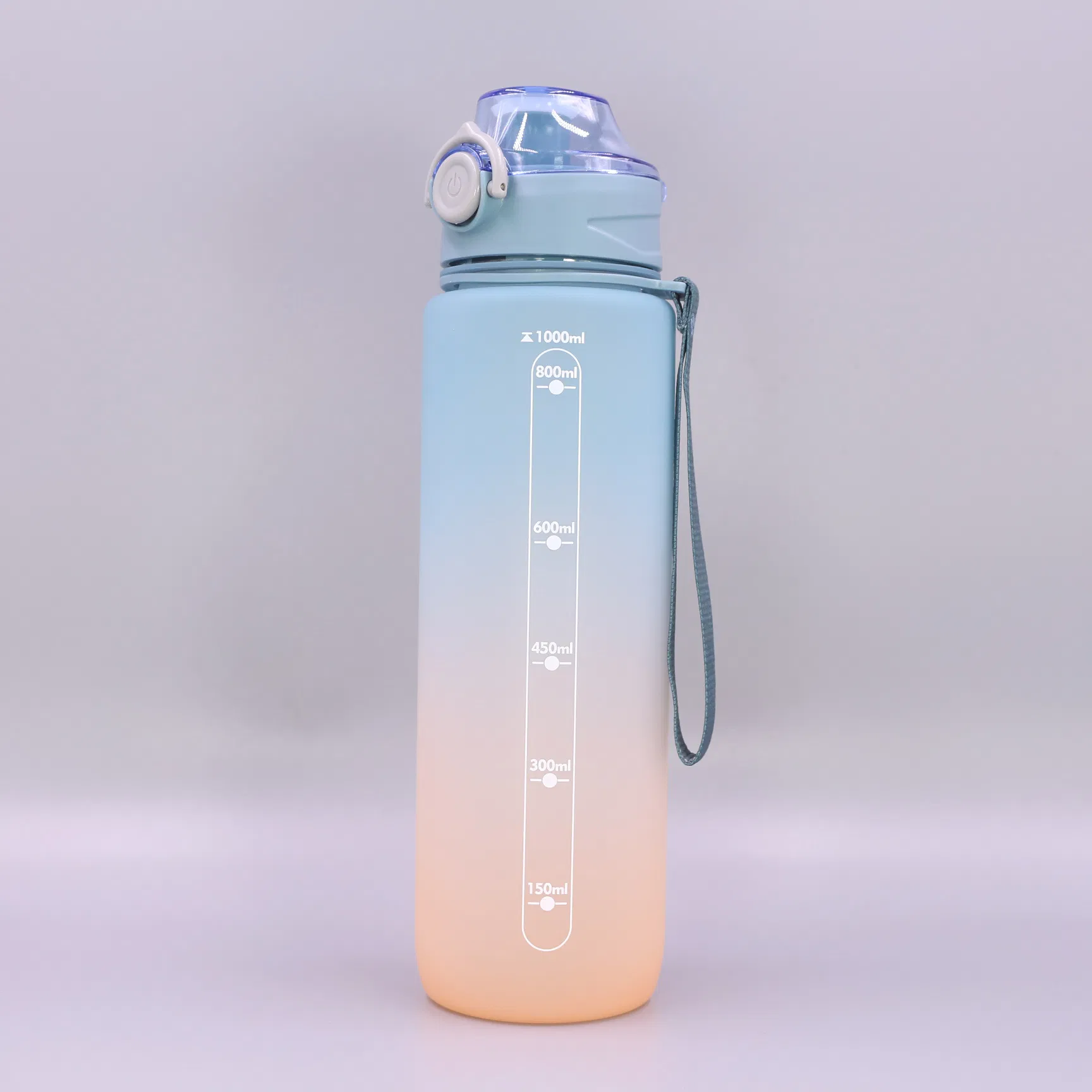 New design sports water bottle with strainer with lanyard for camping