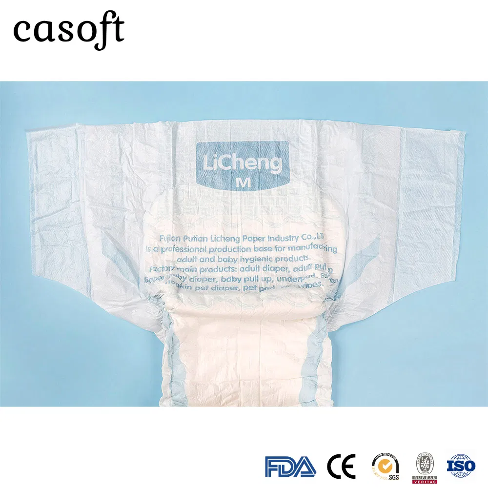 OEM Casoft Disposable Adult Diaper with "S" Cut Manufacturer for Elderly People Cheap Price Free Sample Print PE Back Sheet for Russia Market