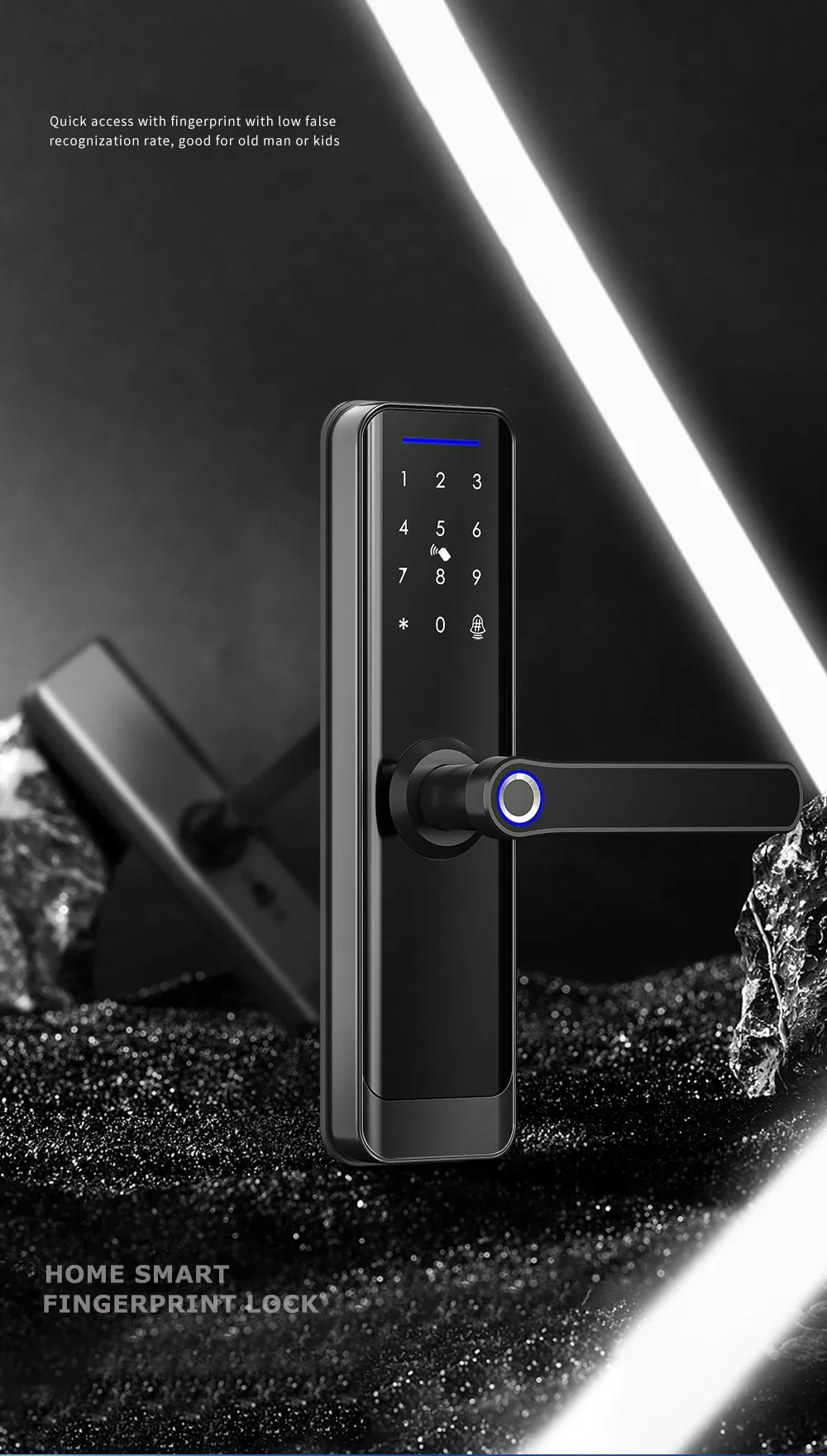 Tuya Smart WiFi Ttlock APP Biometric Fingerprint Door Lock