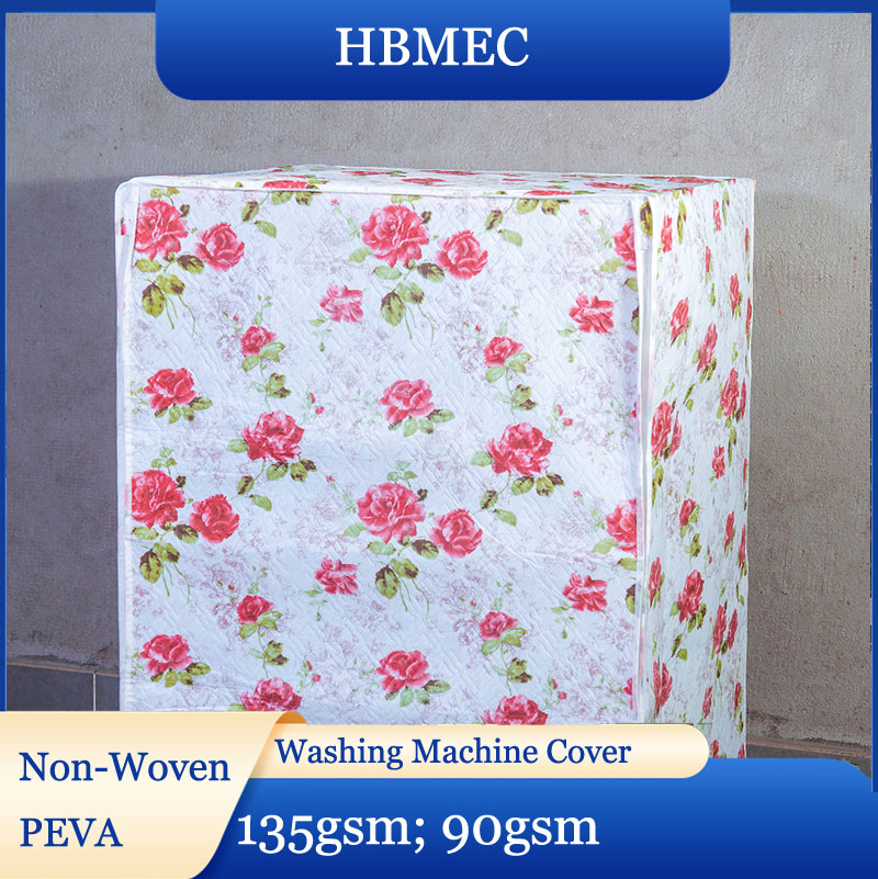 Yellow Flower Washing Machine Cover High Quality 135GSM 90GSM