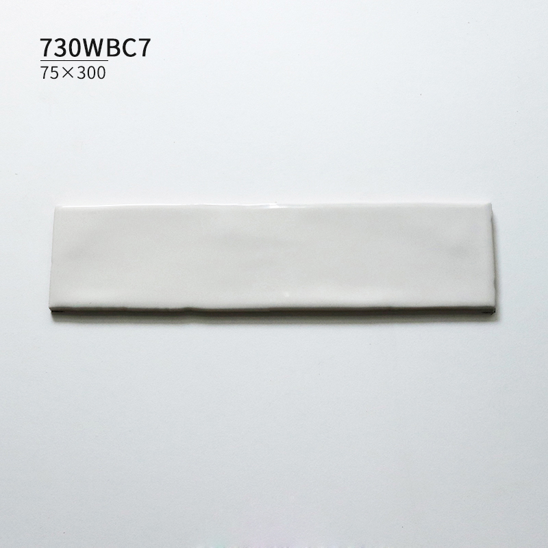 Pastel Color Wall Tile Subway Tiles Interior Bathroom Wall Tiles Glossy, Wavy 75X300