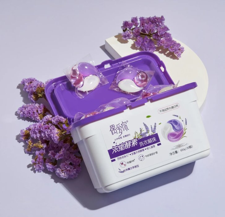 Capsules of Different Shapes Bulk Laundry Detergent Liquid Capsules Can Be Washed