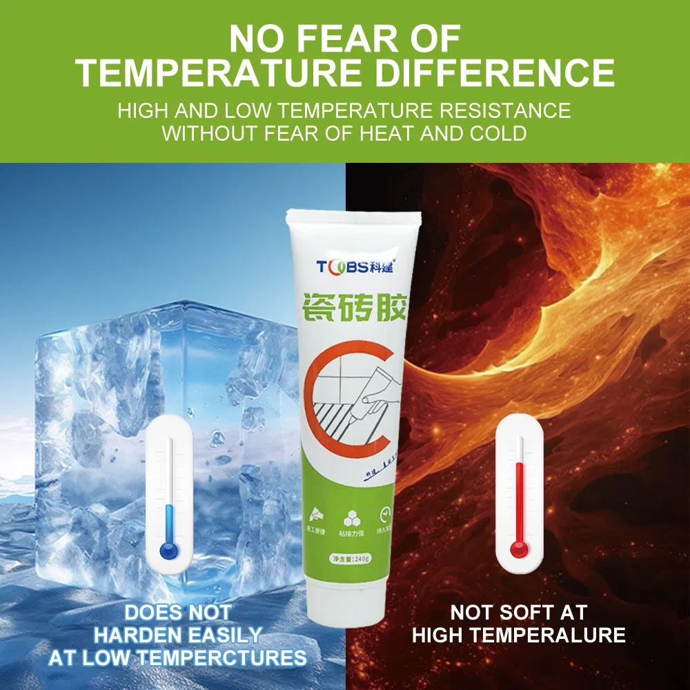 Flooring Adhesives Heat-Resistant Tile Mortar for Fireplaces and Outdoor Spaces