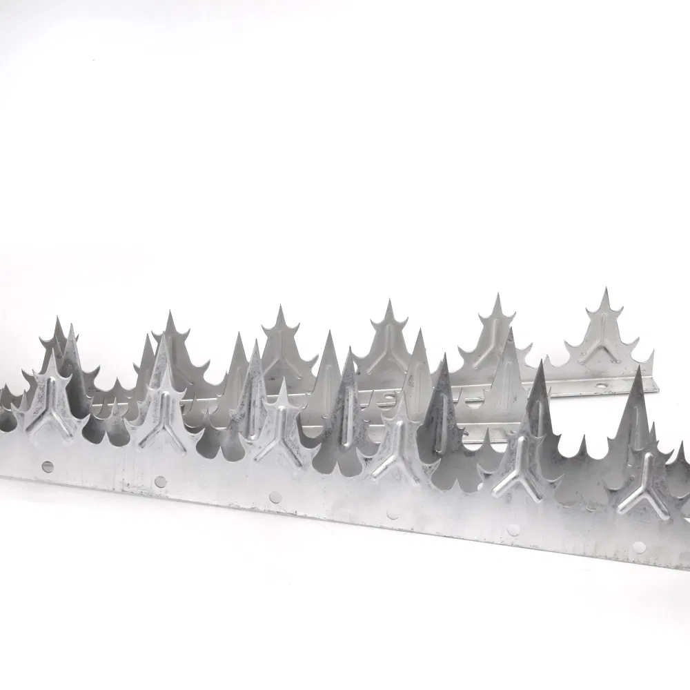Anti-Climb Security Sharp Razor Galvanized Metal Wall Spikes