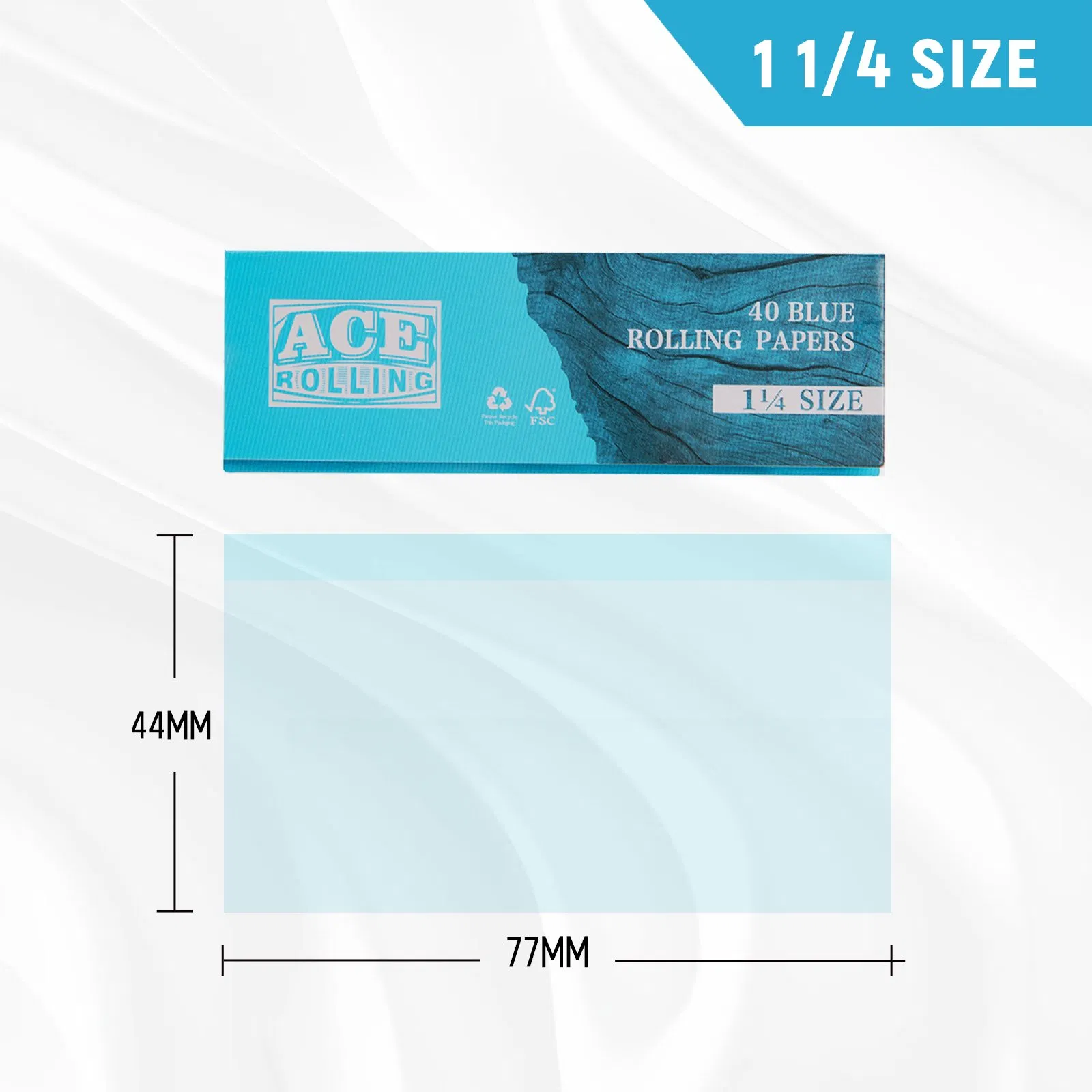 Wholesale Custom Slow Burning Cigarette Paper Tobacco Smoking Rolling Paper