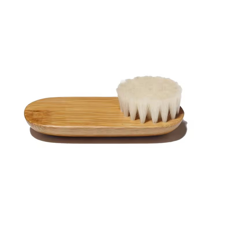 Eco-Friendly Beech Wood Handle Sisal Bristle Nail Cleaning Brush