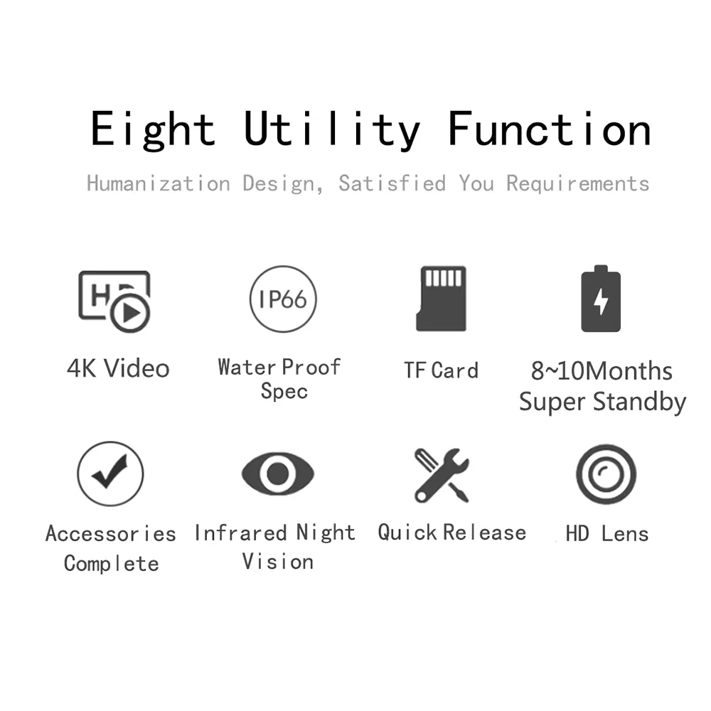 Фотоловушка Pr4000 с ночным видением 4K, IP66