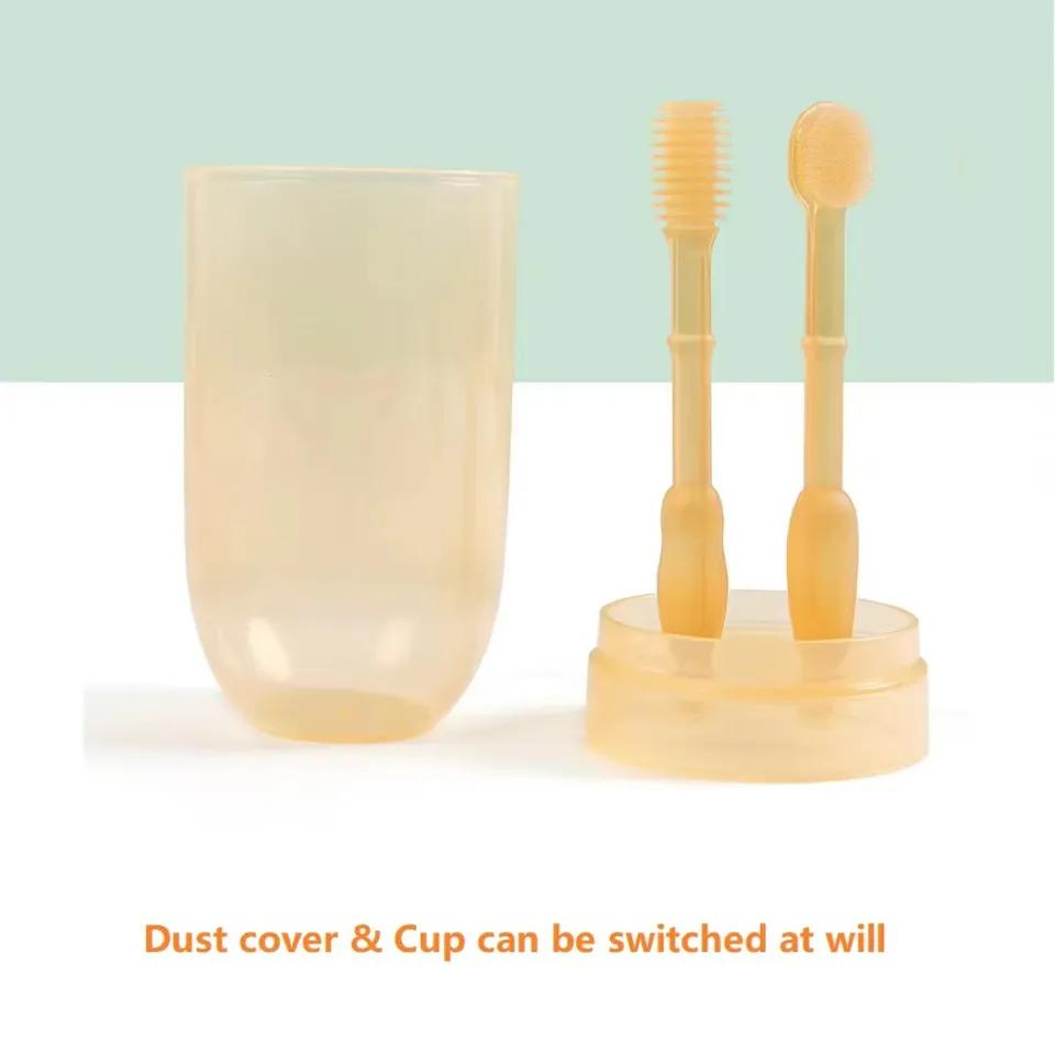 Premium Soft Manual Baby Kids Oral Training Silicone Toothbrush