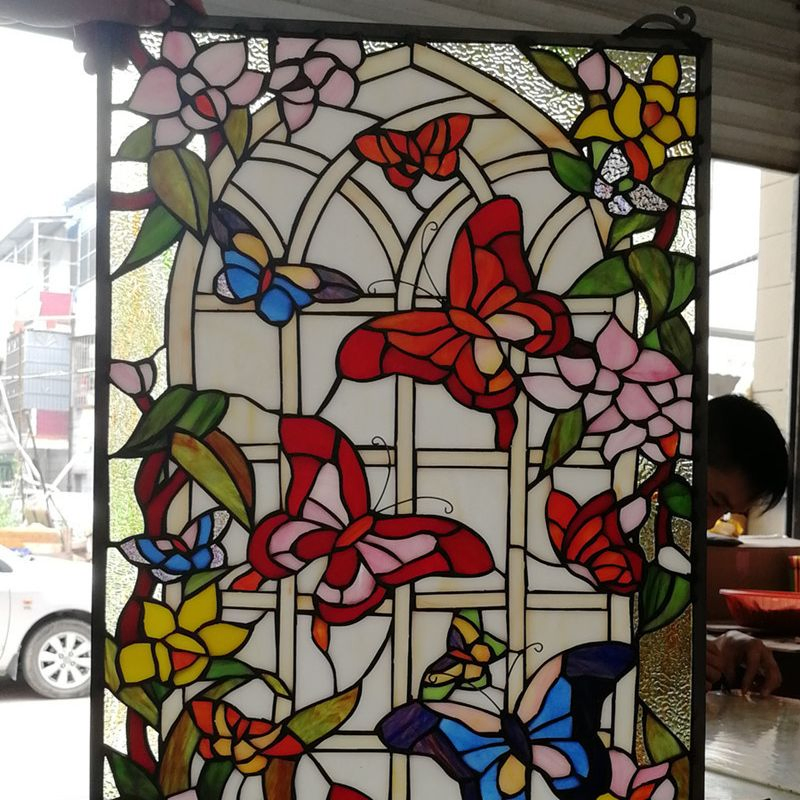 Custom Handmade Church Glass Tiffany Stained Glass Leadlight Window Panel
