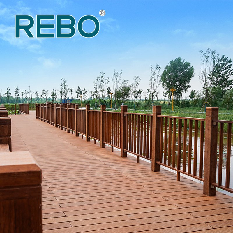 Water Resistant Outdoor Solid Bamboo Wood Flooring Decking Boards