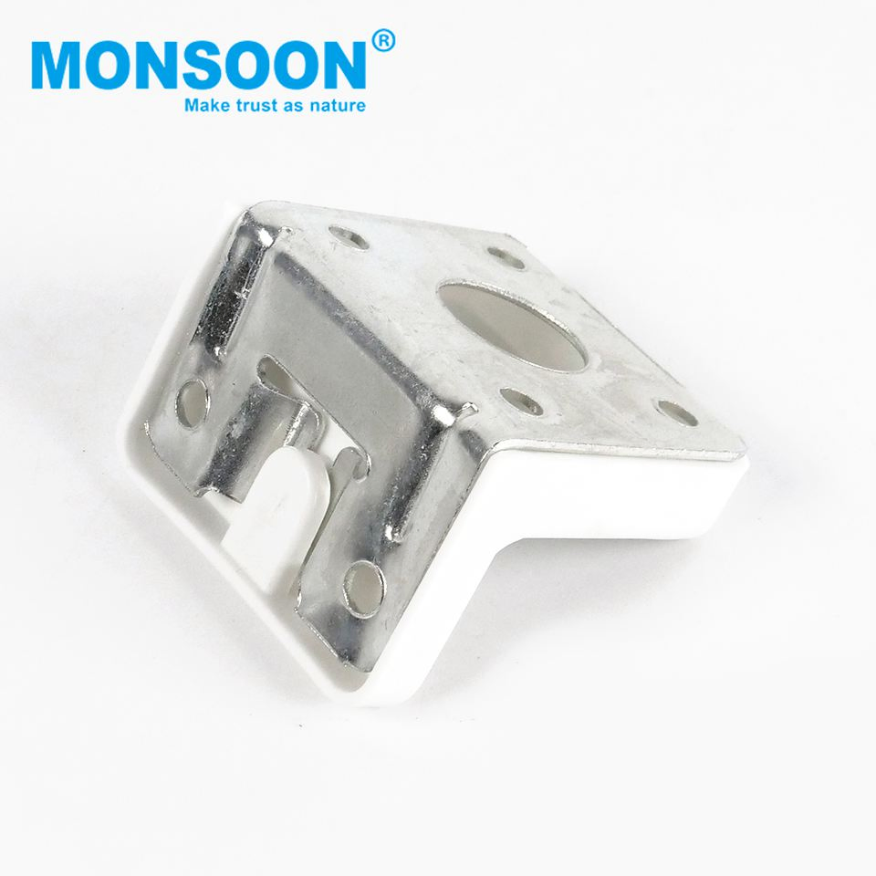 Heavy Duty White Zinc Plate Iron L Shape Angle Board Holder Reinforce Bracket Kitchen Cabinet Connectors Shelf Support