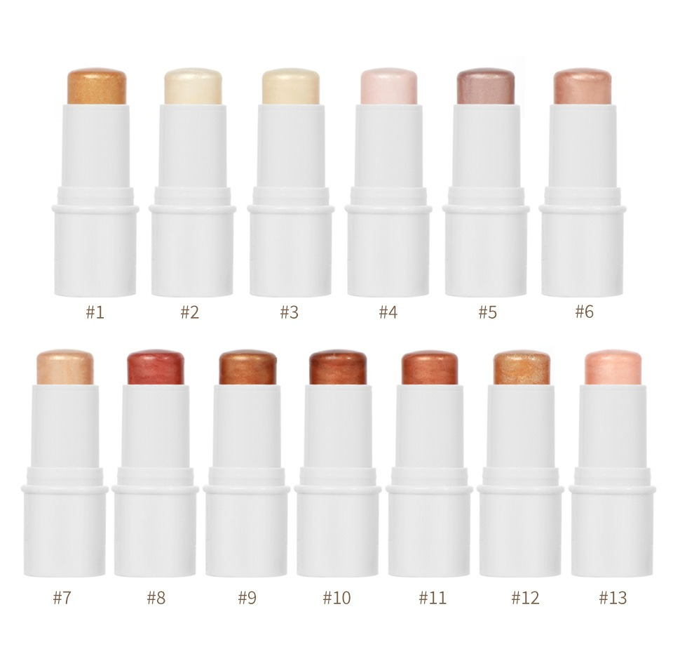 FDA Vegan Cruelty-Free Long Lasting Shimmer Finish Creamy Stick Highlight Cosmetic Beauty