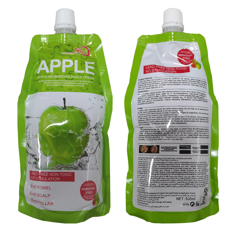 No Stain Skin Apple Hair Color Cream for Men and Women