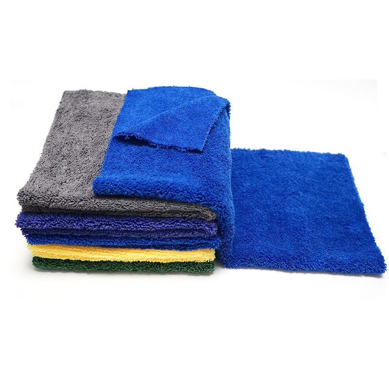 350 GSM Car Wash Cloth Microfiber Cleaning Edgeless 16X16 Inch Microfiber Car Towel Auto Detailing Drying Towels