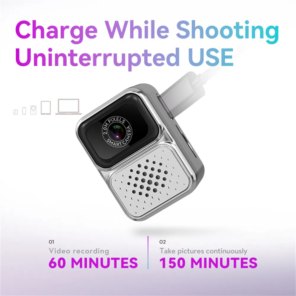 Thumb Camera Mini Video Photo Recording Necklace Camera with 32GB Memory Card