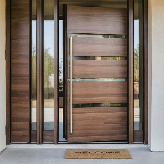 Factory Price Customized Main Exterior Entrance Entry Front Doors Metal Stainless Steel Steel Modern Wrought Iron Main Gate Pivot Door