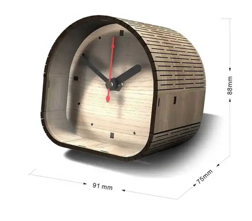 China Manufacturer Cheap Unique Wooden Puzzle Table Clock