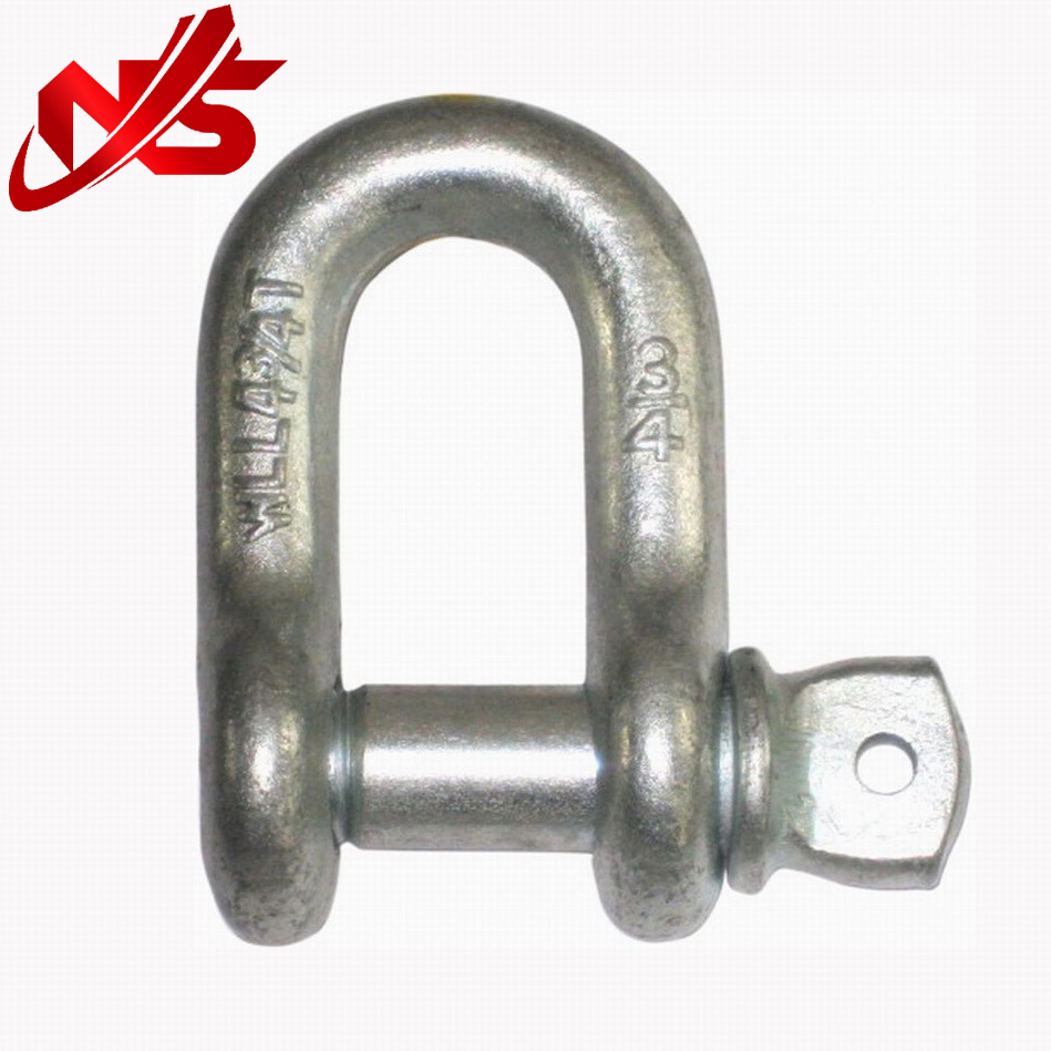 Us Type Drop Forged G-210 Screw Pin Dee Shackle Galvanized Carbon Steel