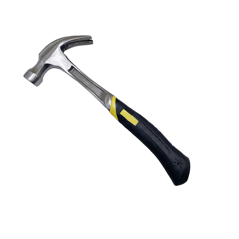 Professional Household Integrated Sledge Hand Tool Claw Hammer Rubber Fiberglass Shock Absorbing Handle