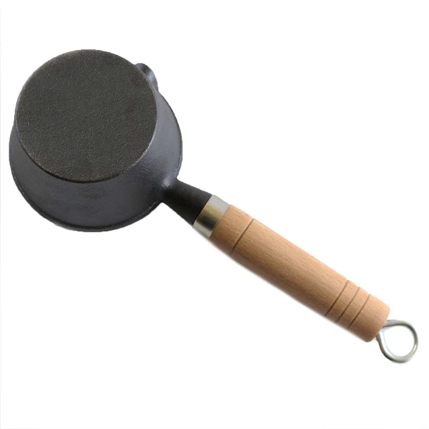 Чугунный соусник с деревянной ручкой и носиком