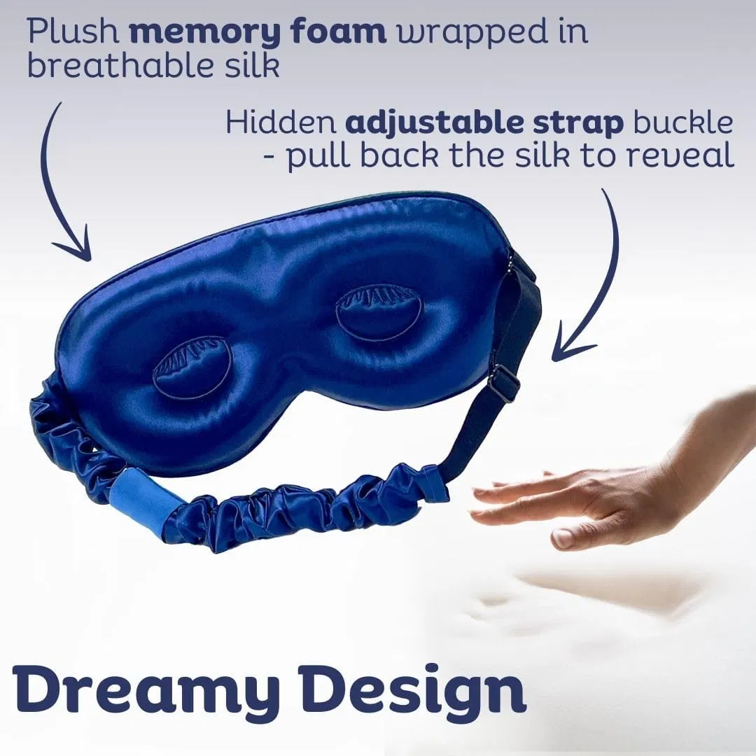Custom 3D Sleep Eyemask 100% Pure Mulberry Silk Sleep Mask for Comfortable Travel