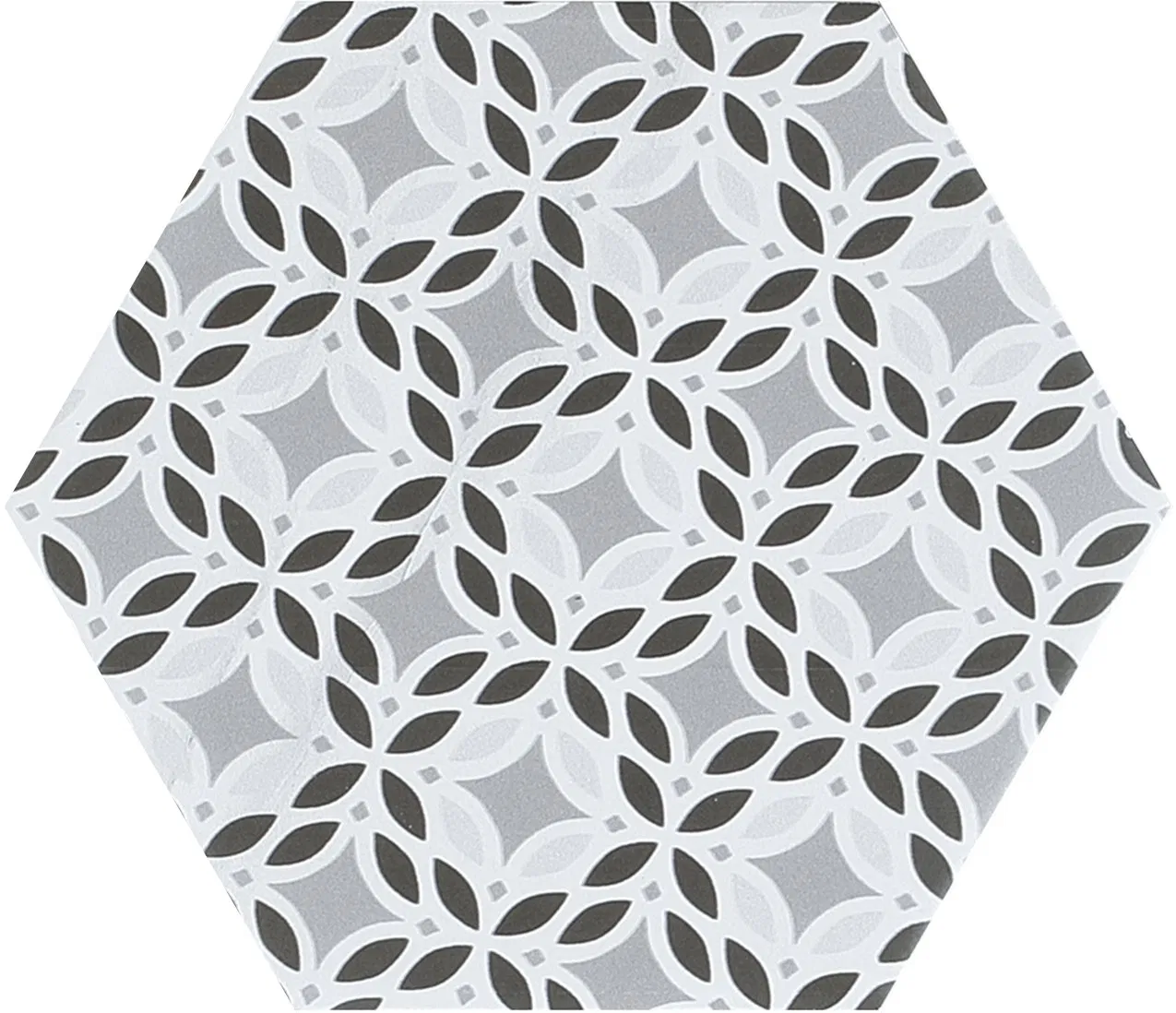 Hexatread Porcelain Wall and Floor Tile for Kitchen Bath