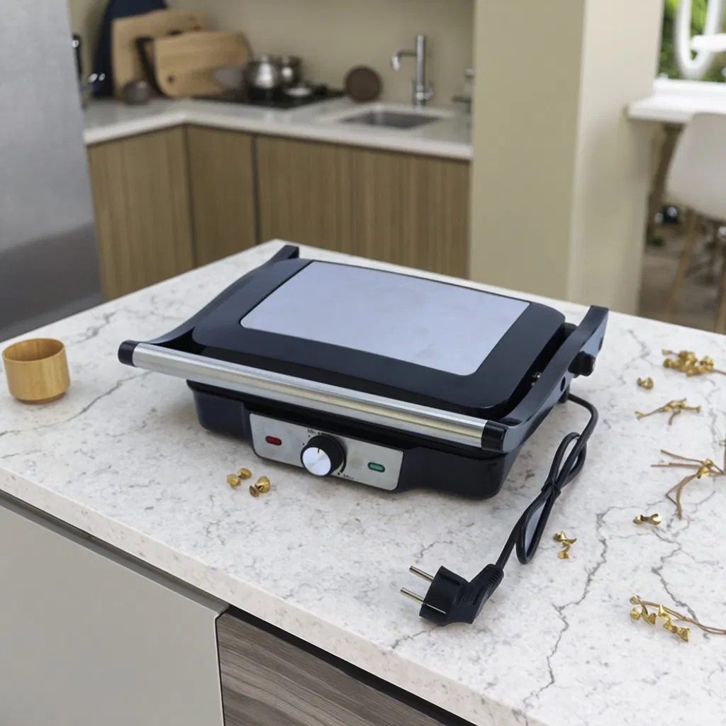 Sc-5503 Electric Barbecue Machine Press Grill Sandwich Maker Factory Priced for Outdoor Household Hotel Use French PTFE BBQ