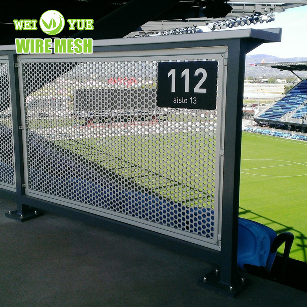 Декоративный перфорированный алюминиевый лист с круглыми отверстиями