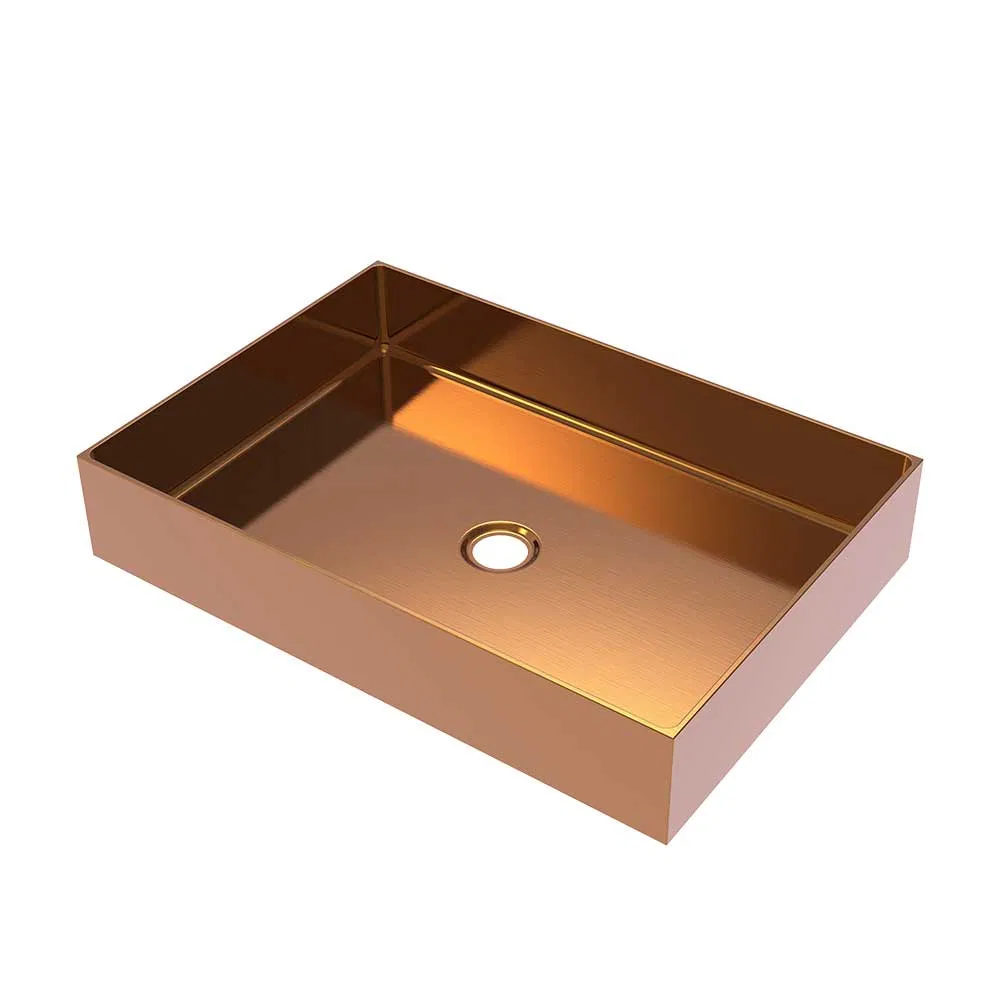 Factory Direct Price Staniless Steel Metal Bathroom Basin Sink Sanitary Ware