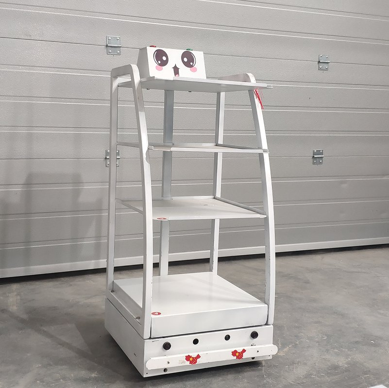 20kg Agv Intelligent Handling Trolley: Unmanned Automatic Navigation, Bidirectional Magnetic Strip Tracking, Logistics Transport Robot