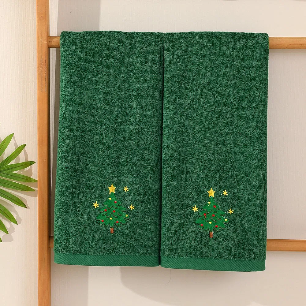 Christmas Cute Hand Towel 40*65 Woven Cotton Kitchen Tea Towel