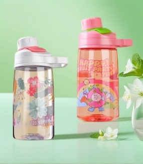 Детская бутылка для воды с мультяшками, BPA Free