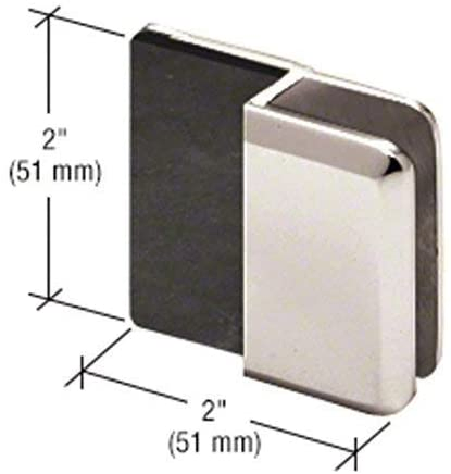 Chrome Beveled Style Frameless Shower Door Stop