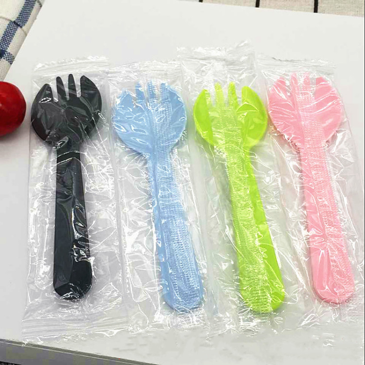 High Quality Plastic Disposable White Spoon Knife Fork for Cake