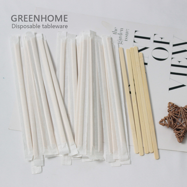100% Biodegradable Disposable Bamboo Coffee Stirr Stick