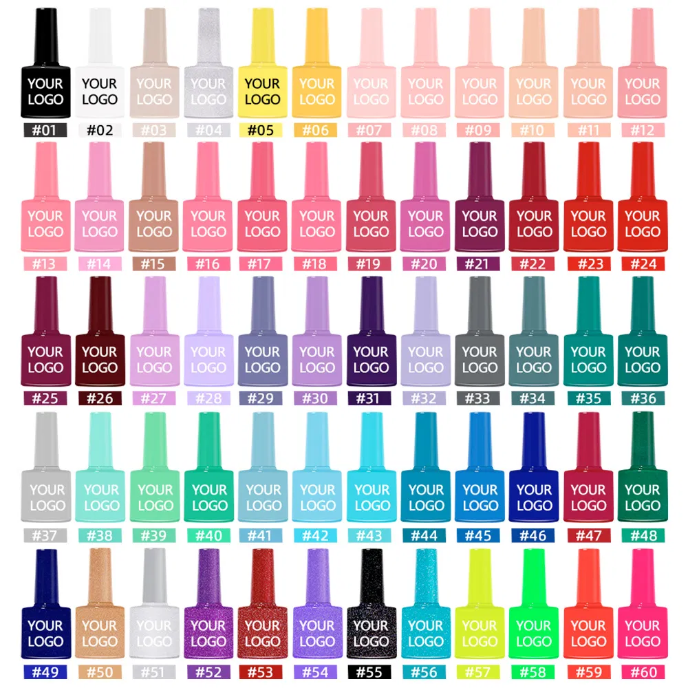OEM Nail Polish Pure Black White Phototherapy Glue Gel Art Nail