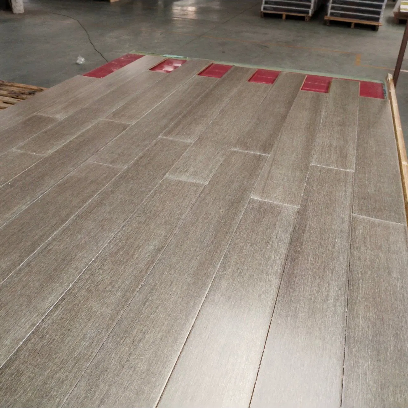 Инженерная бамбуковая доска HDF, серая, 915*130*12мм