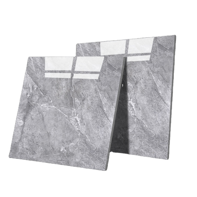 Foshan Home 600X600/800X800/600X1200mm Grey Polished Glazed Porcelain Floor Tile