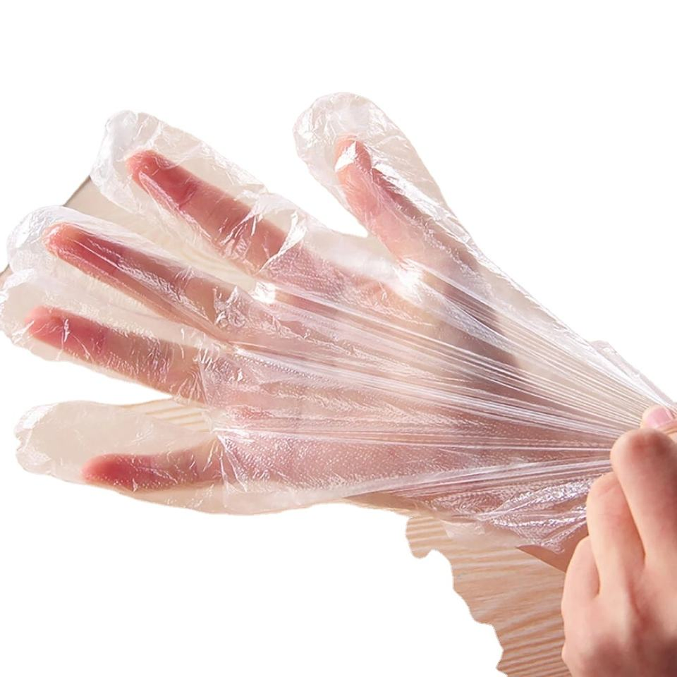 Factory CPE TPE HDPE Food PE Disposable Clear Polyethylene Waterproof Gloves PE