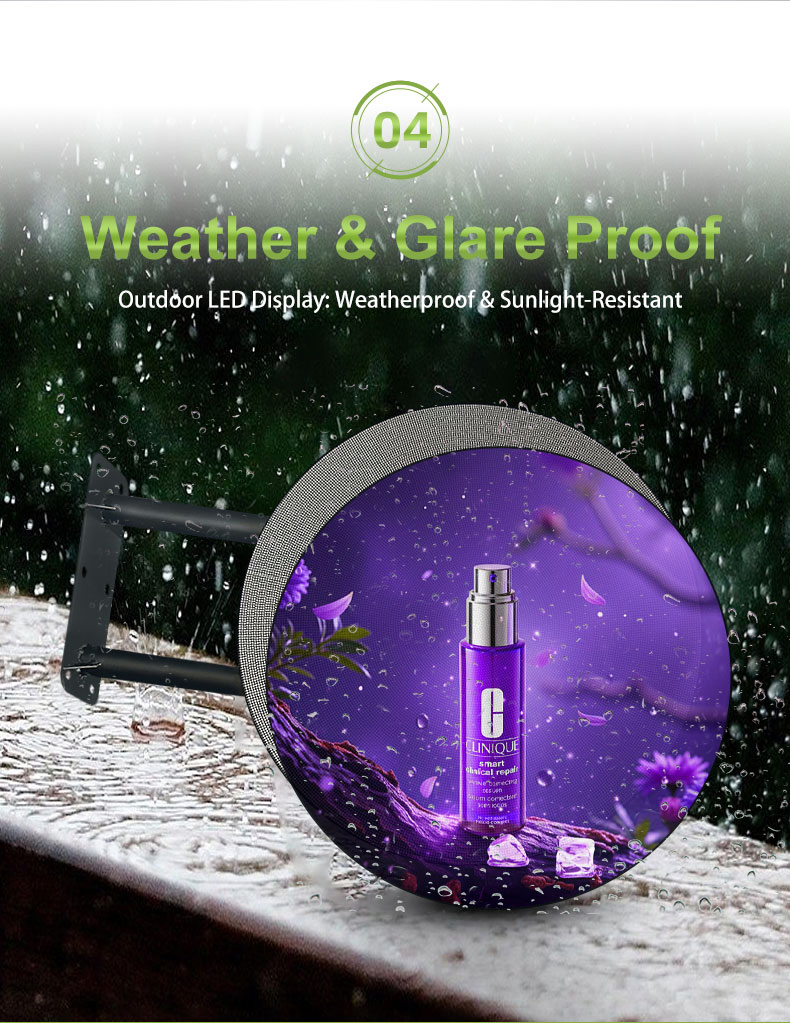 Двусторонний LED-экран Gob P2.5 для рекламы