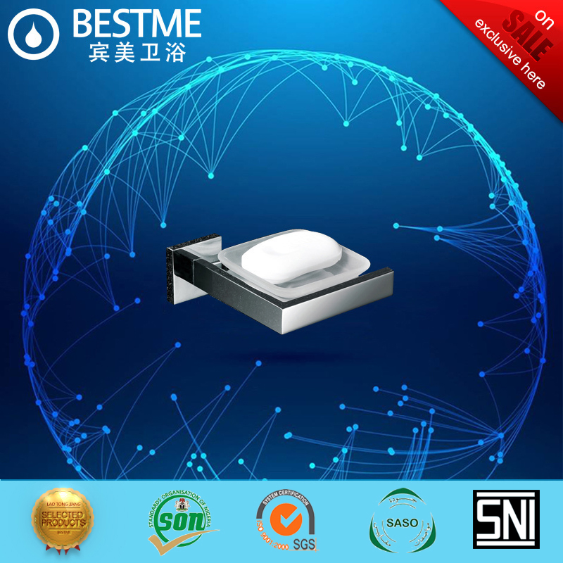 Держатель для ёршика хром со стеклом BG-C7005