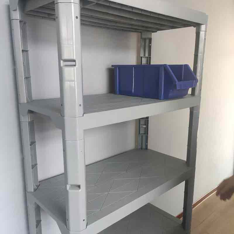 Boltless Garage Shelves Bathroom Display Plastic Stacking Racks Shelves Storage Shelves