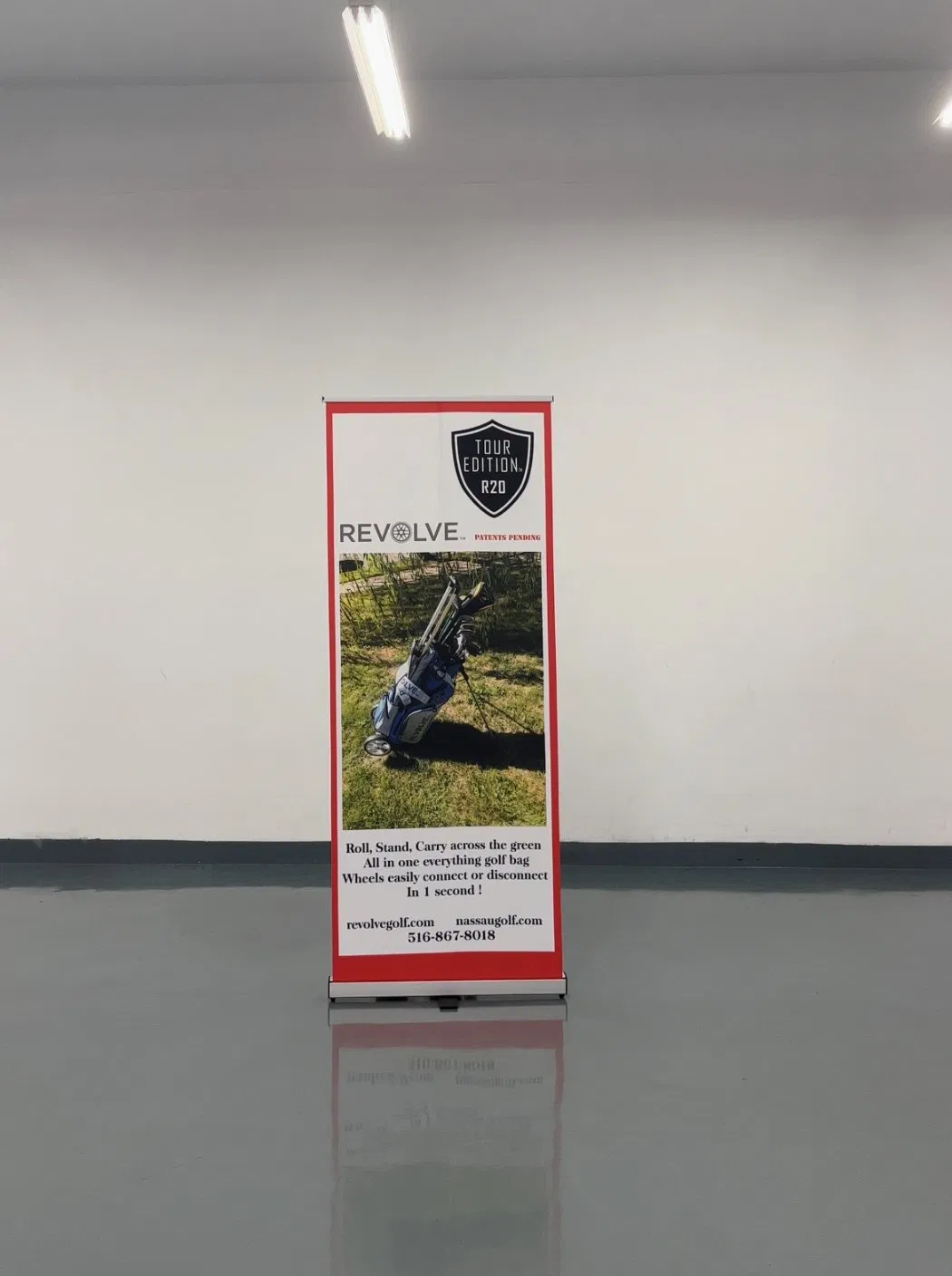 Retractable Standing Display Scrolling Custom Logo Full Color Print Roll up Horizontal Banner Stand