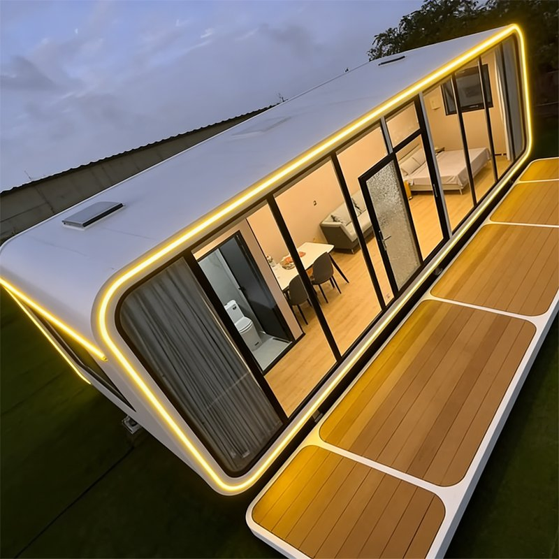 2026new Factory Price Modular House Prefab Tiny Mobile Space Capsule Home House Modern Prefabracated Container Apple Capsule Cabin